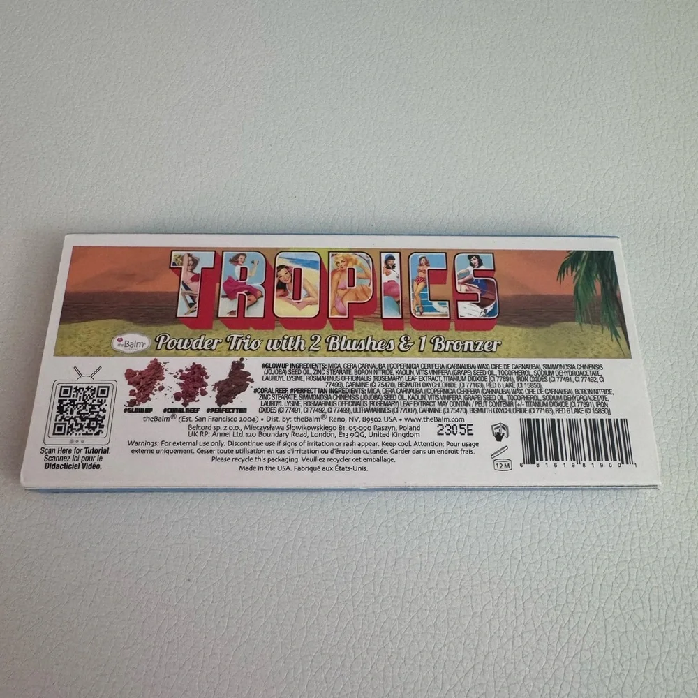 NEW TheBalm tropics powder trio